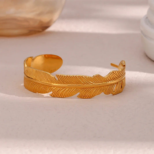 Feather Cuff Bracelet